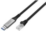 ASSMANN Cat. 6A 1GbE RJ45 S/FTP LSZH USB-A 3.2 Gen1 Ethernet kábel 5m (AK-300600-050-S) - bestbyte