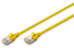 ASSMANN Cat. 6A F/FTP LSZH 0, 5m sárga slim patch kábel (DK-1632-A-005S-Y) - bestbyte