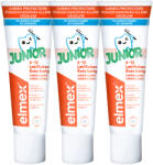 Elmex Junior 6-12 Years Pasta de dinti pentru copii. 3x75 ml