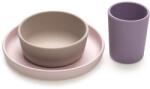 Melii Feeding Set etetőkészlet Pink, Purple, Grey 3 db