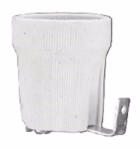 SEZ E27 Porcelán foglalat SEZ (F27- 46 P) fém rögzítőfüllel PAWD3009 (1880144200)