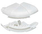 Legrand DLP 010635 külső könyök 50 mm mély 2 rekeszes csatornához (010635) - lumenet