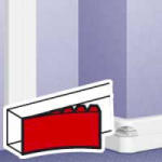 Legrand 10633 DLP külső könyök 65 mm mély válaszfalhoz (010633)