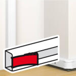 Legrand 75729 DLP fedél 45 mm széles, antimikrobiális csatornához (075729)