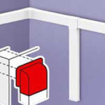 Legrand 611309 DLP Klíma Falátvez 90° 100x60-hoz (611309)