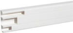 Legrand 10467 univerzális DLP kábelcsatorna, 170 x 50 mm, 65 mm-es és 2 x 40 mm-es hajlékony fedéllel, válaszfallal, 2 m, fehér (010467)
