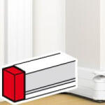 Legrand DLP végzáró elem bepattintható kábelcsatornához, 180 x 50 mm, fehér - 75616 (075616)