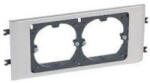 Legrand DLP alu 2-es keret szerelvény 85 mm fedélhez, Ø60 - 11168 (011168)