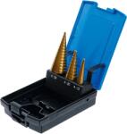 BGS technic Lépcsős fúrókészlet titán-nitrid bevonattal Ø4-30mm, 3db (BGS-1624)