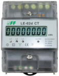 F&F Mérőóra 3f F& F LE-02d direkt fogyasztásmérő, DIN sínre, 4mod. , digitális, 63A MID hiteles (LE-02d)