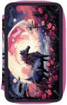 Herlitz Penar neechipat cu 3 fermoare Herlitz 400198303, Motiv horse (400198303) Penar