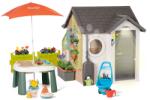 Smoby Căsuța grădinarului Garden House Smoby excepțional de extensibilă cu nisipar sub umbrelă de la 24 luni (SM810255-J) Casuta pentru copii