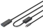 ASSMANN DA-73111 SuperSpeed Aktív USB-A 3.2 Gen1 USB type-C hosszabbító kábel 10m (DA-73111) - officedepot