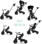 Qplay Trojkolka Elite Platinum Black, 6 v 1, vek 10-72 mesiacov (T10-Z-black)