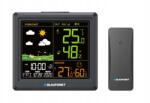 Blaupunkt Időjárás Állomás WS25 Hőmérő Higrométer Óra Ébresztőóra Tápegység (WS25BK)