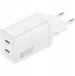 4smarts Hálózati töltő 4smarts 45W GaN 2xUSB-C fehér (4SMARTS PD PLUG DUAL 45W)