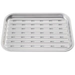 Kinghoff Tava pentru gratar Kinghoff KH 1916, 34.2x24.5 cm, Otel inoxidabil, Perforata, Inox (KH 1916)