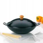 Kela Öntöttvas wok 36 cm-es, 5 darabos készlet tartozékokkal (4025457779435)