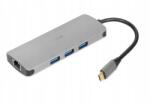 iBOX Usb hub dokkoló állomás iBOX IUH3RJ4K RJ45 Hdmi Sd PD100W (IUH3RJ4K)
