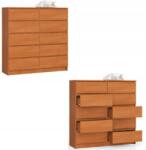 AKORD Komód szekrény K120 10 fiókos éger Akd (OP0LK-1OLC009)