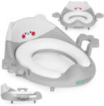 Homelux Wc szűkítő ülőke fülekkel puha párnával szürke (PP104_GREY) - geminiduo