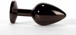 X-Men Dop Anal Cu Bijuterie Secret Shine Metal M, Metalic + Negru, 8 Cm