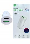  Autós gyorstöltő 38W Usb A 18W Type-C 20W (qc+pd) (M2-TEC)