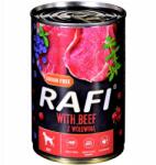 RAFI Áfonya Marhahússal És Áfonyával 800g Felnőtt Kutyáknak Nedves Eledel