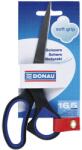DONAU Irodai Olló Donau Soft Grip Fekete 16, 5 cm (7922301PL-10)