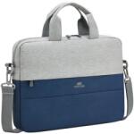 RIVACASE RivaCase 7522 Prater 14" Notebook táska - Szürke/Kék (7522 GREY/DARK BLUE) (7522 GREY/DARK BLUE)