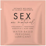 Bijoux Indiscrets Sex Au Naturel Hyaluronic + Panthenol + Bioecolia + Aloe Vera Water-Based Personal Lubricant Sachette 2ml