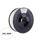 Compatible Filament C-TECH PREMIUM LINE, TPU 90A, flexibil, alb transport, RAL9003, 1.75mm, 1kg 3DF-P-TPU90A-1.75-90