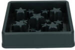Holland Animal Care Star habzsolásgátló tál (20.5 x 20.5 cm, 7 cm magas perem; S; Fekete)