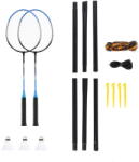 NILS Tollaslabda szett 4 ütővel + 3 tollaslabdával + hálóval, Nils NRZ012 fekete|kék