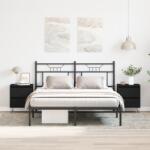 vidaXL Éjjeli szekrény 2 db fekete tölgy 40x35x50 cm összeszerelt fa (863487)