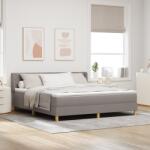 vidaXL Box Spring Ágy Matraccal Topszínű 180x200 cm Textil (3341374)