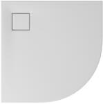 Cersanit Cadita de dus remirotunda, acril, slim, alb mat, 90x90x4 cm, Cersanit Tako Slim (S932-144)