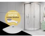 H2O Comfort A 90 Zuhanykabin + Slim Nero A 90 Zuhanytálca + St620 Szifon (h2o-10901)