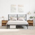 vidaXL Éjjeli asztal 2 db Régi fa 45x34x44, 5 cm Készített fa (863354)