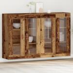 vidaXL Falra Szerelhető Szekrények 2 db Régi Fa 69.5x34x90 cm Mérnöki Fa (3334299)