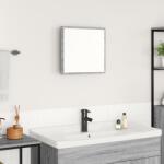 vidaXL LED fürdőszoba tükör szürke sonoma 40x8.5x37 cm mérnöki fa (822926)