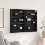 vidaXL Vitrine Szekrény Fekete Tölgy 100x8, 5x75 cm Műszaki Fa (869188)