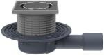 HL HL90Prblue Padlóösszefolyó DN40/50 115x115mm nemesacél rács "Primus blue" bűzzárral