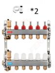 Ferro 2 körös osztó gyűjtő Danfoss TWA motorral (SN-RZPU02S+088h3142)