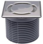HL HL3000 Rácstartó d 110, 121x121mm "KLICK-KLACK" rendszerű nemesacél kerettel, 115x115 nemesacél ráccsal