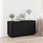vidaXL Oldalszekrény Fekete Tölgy 102x35x55 cm Mérnöki Fa (862816)