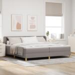 vidaXL Boxspring Ágy Matraccal Taupe színben, 200x200 cm, Szövet (3340301)