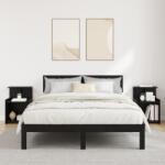 vidaXL ágyas szekrények 2 db fekete tölgy 40x35x60 cm szerelt fa (875139)