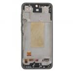 Samsung A366 Galaxy A36 5G, LCD kijelző érintőplexivel és előlap kerettel, fekete (TFT INCELL)