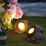 Garden of Eden LED-es kültéri szolár lámpa - szikla, kő - fehér SMD LED - 20 x 12 x 16 cm (11389C) - webshop